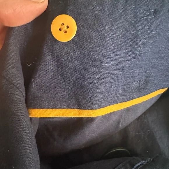 NWT Boden fully lined button front linen pencil skirt US 8 - Picture 4 of 6